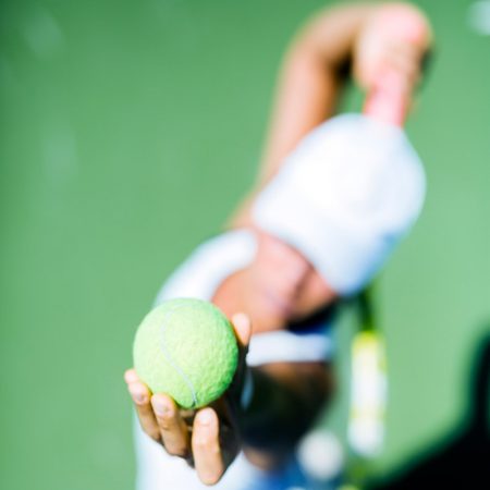 Tennis ball serve